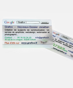Création de cartes de visite professionnelles tous supports